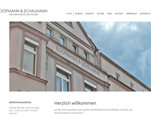 Tablet Screenshot of koopmann-schaumann.de